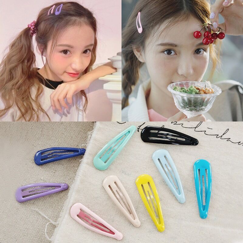 Kẹp tóc hình giọt nước màu sắc ngọt ngào