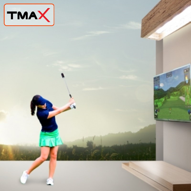 Máy Mô Phỏng Golf 3D Cao Cấp TMAX SWING BARO Chơi Golf Tại Nhà Dễ Dàng 02 Chế Độ Tập Luyện + 05 Chế Độ Short Game.