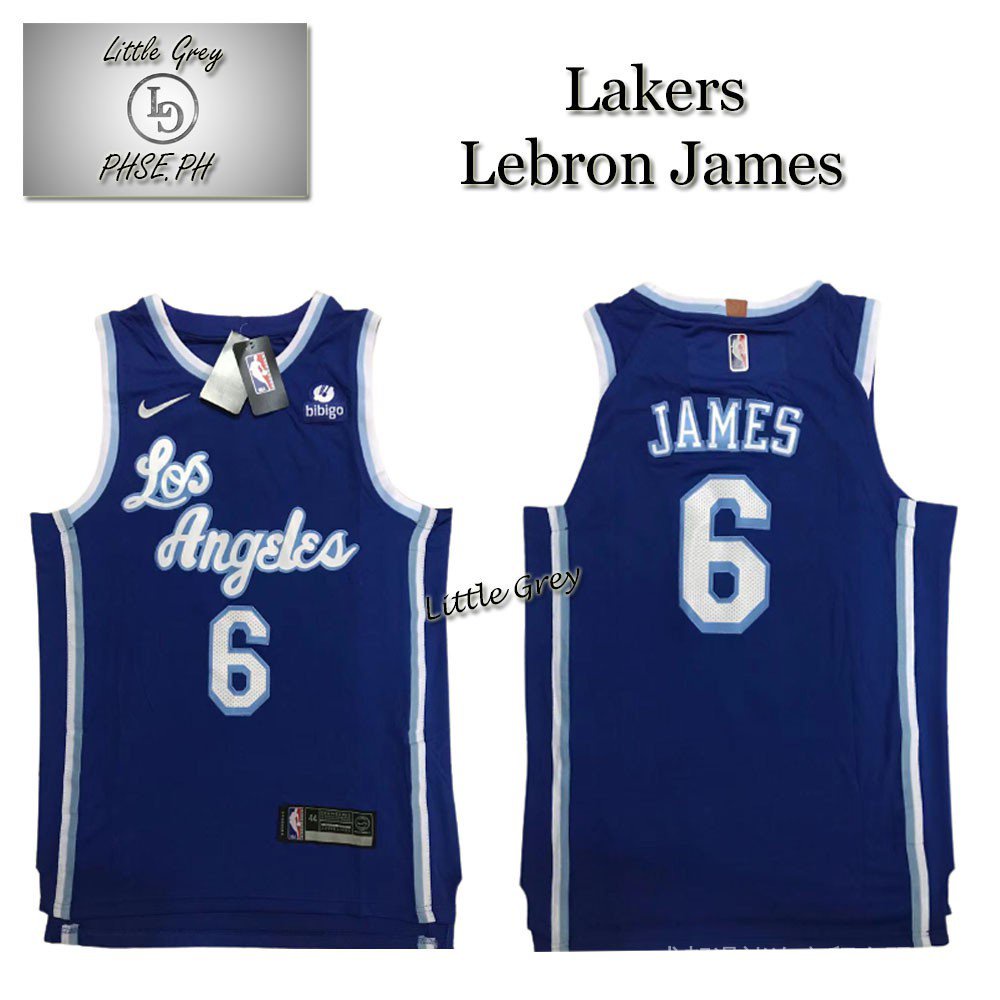 Áo thun bóng rổ logo BIBIGO NBA Lakers 6 Lebron James Jersey 4kYO