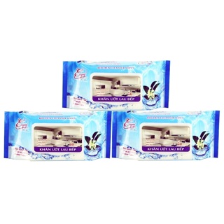 KHĂN ƯỚT LAU BẾP CAO CẤP Enjoy bịch 50 miếng