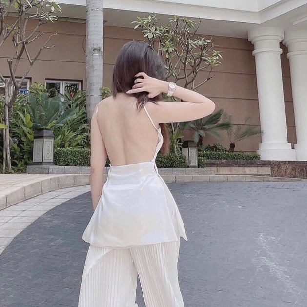 Áo 2 dây hở lưng đính ngọc