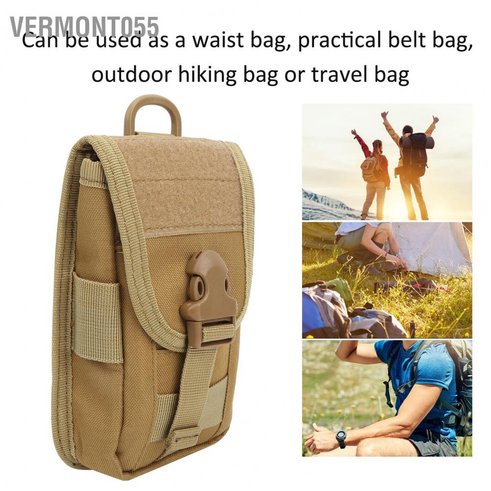 Có thể bán buôn Cắm trại ngoài trời đa chức năng Túi điện thoại di động Túi đi bộ đường dài Đi bộ đường dài Gói eo Ví Vermont055 Hàng giao ngay