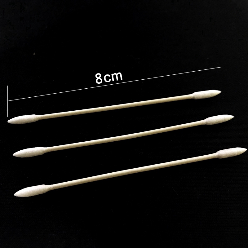 25Pcs Cleaning Cotton Swab Makeup Ear Jewelry Clean Sticks Buds Tip Wood Cotton Swab Home Clean Tool