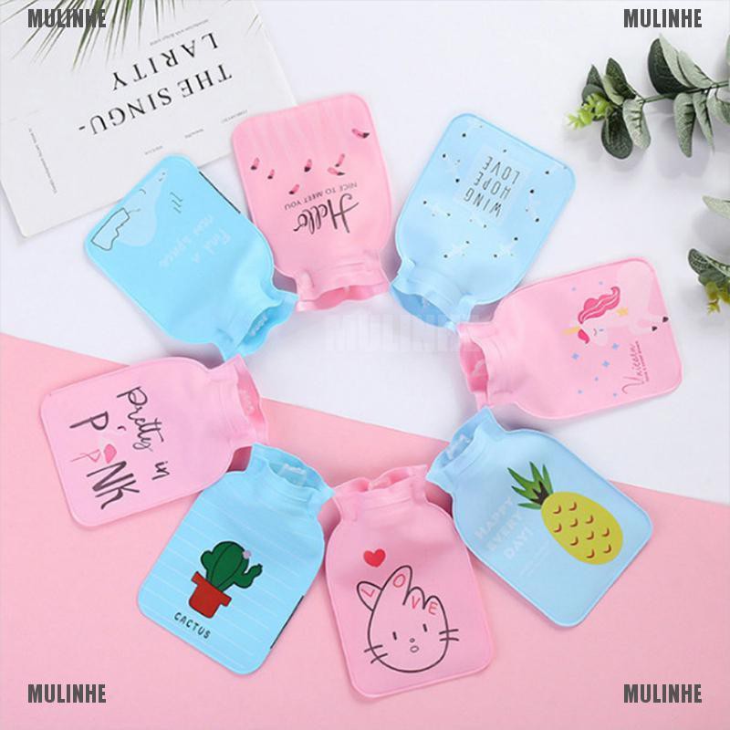 Túi Chườm Nóng Bằng PVC Mini In Họa Tiết Hoạt Hình Dễ Thương
