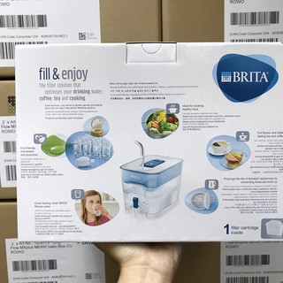 BÌNH LỌC NƯỚC BRITA Flow Basic Blue - 8.2L (có sẵn 1 lõi lọc Maxtra Plus )