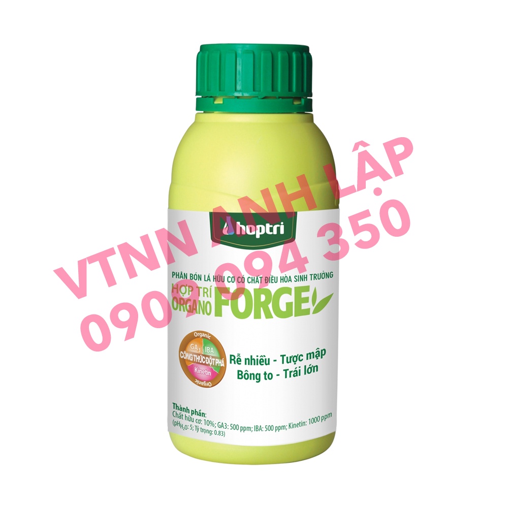 Phân bón lá Hợp Trí Organo Forge 250ml Ra rễ nhiều Mập tược chồi Hoa to Trái lớn