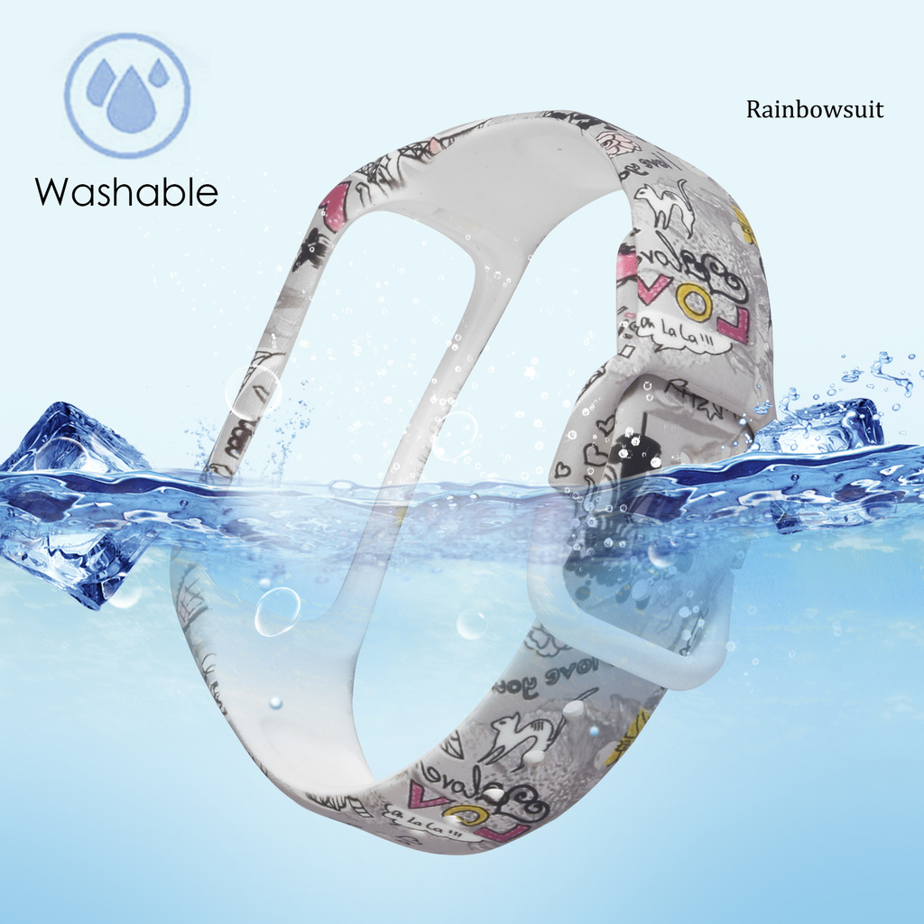 Dây Đeo Tpu Họa Tiết Nhiều Màu Cho Đồng Hồ Thông Minh Samsung Galaxy Fit 2 Sm-R220