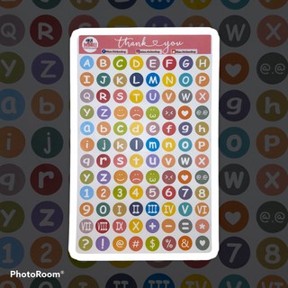 BÌA STICKER BẢNG CHỮ CÁI/SỐ