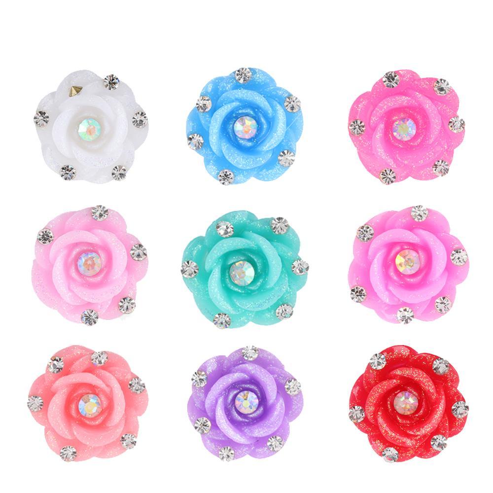SOFTNESS 20pcs Rose Flower Hairpins New Bridal Accessories Trinket Hair Clips