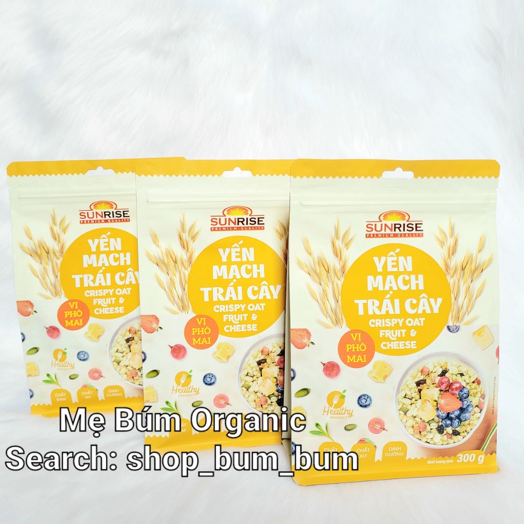 [ HCM Giao Hỏa Tốc] Combo 3 Túi - Yến Mạch Trái Cây SUNRISE 300g