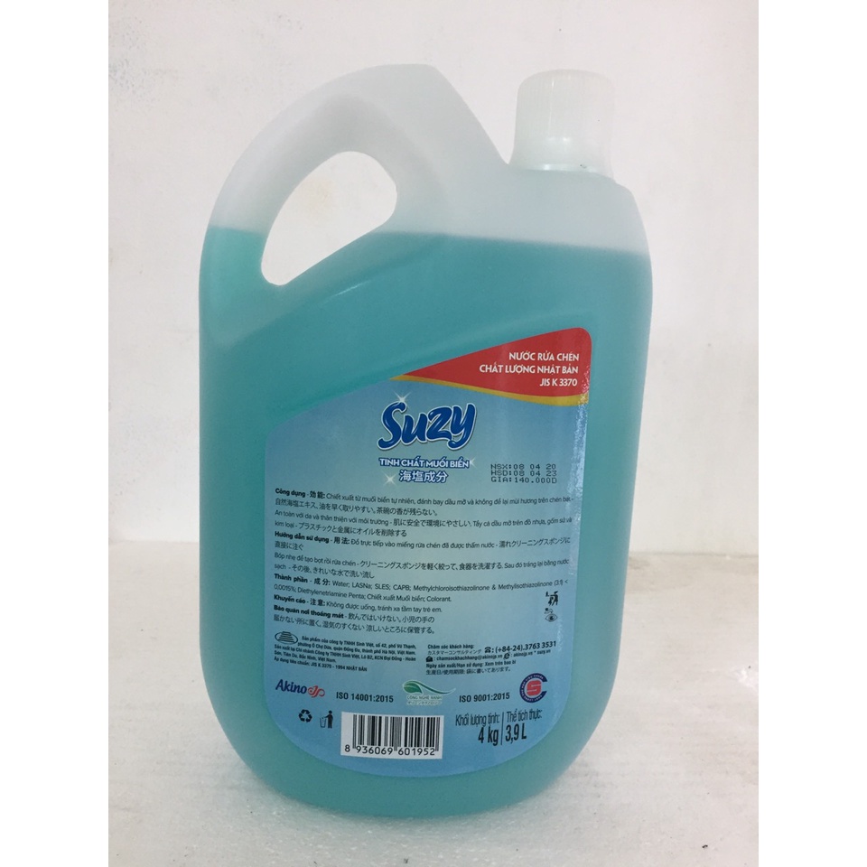 Nước Rửa Chén Bát SUZY Nhật Bản 4kg