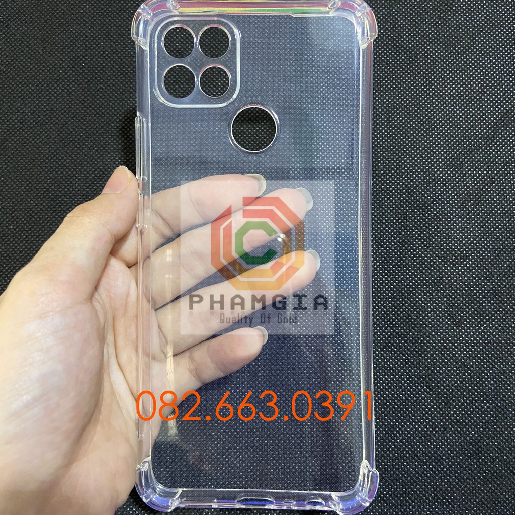 Ốp lưng Oppo A15 / A15S chống sốc, viền bảo vệ camera dẻo trong