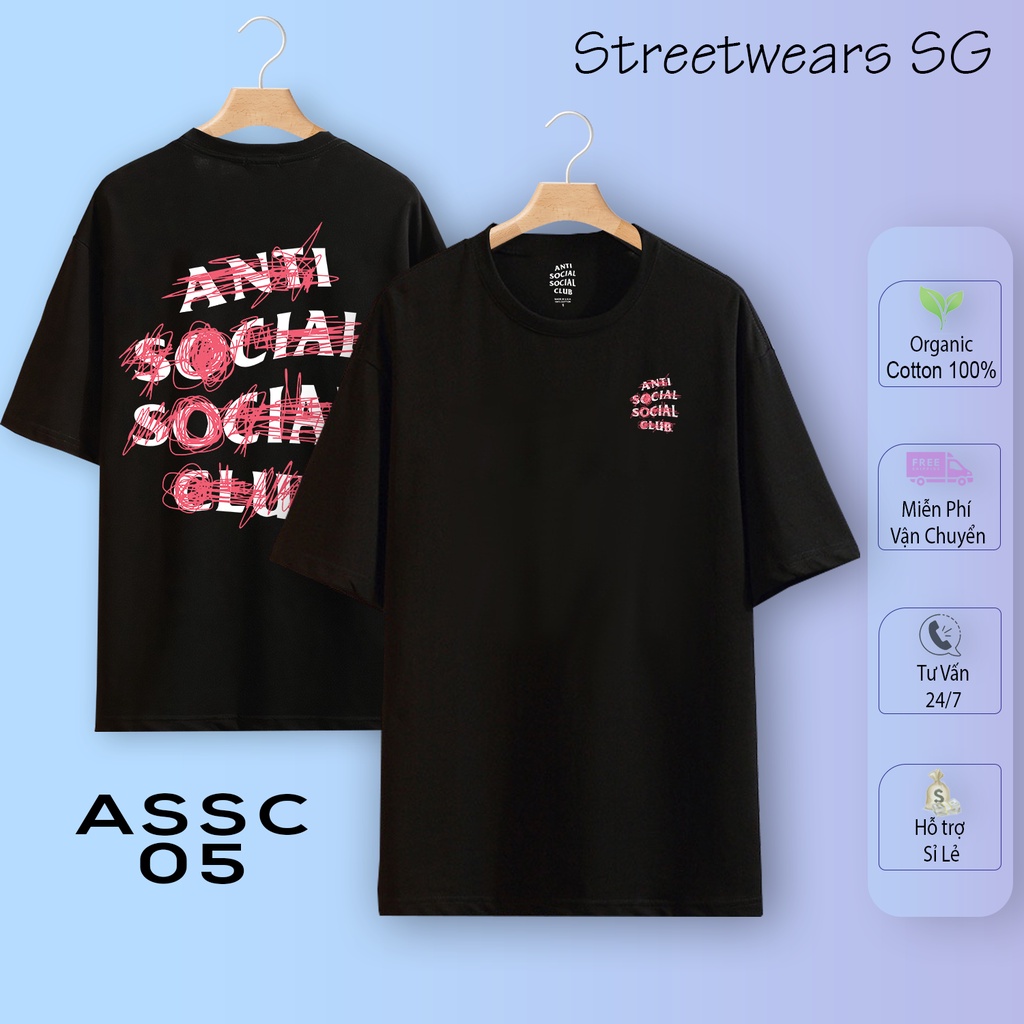 [Premium] Áo thun Anti Social Social Club - ASSC Cotton 2 chiều dày xịn - Streetwears SG