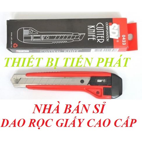 Dao Rọc Giấy Xuất Khẩu Nhật Bản SDI CutterKnife Hàng Xịn Cao Cấp Dùng Lưỡi Dao Lớn (Chính Hãng)