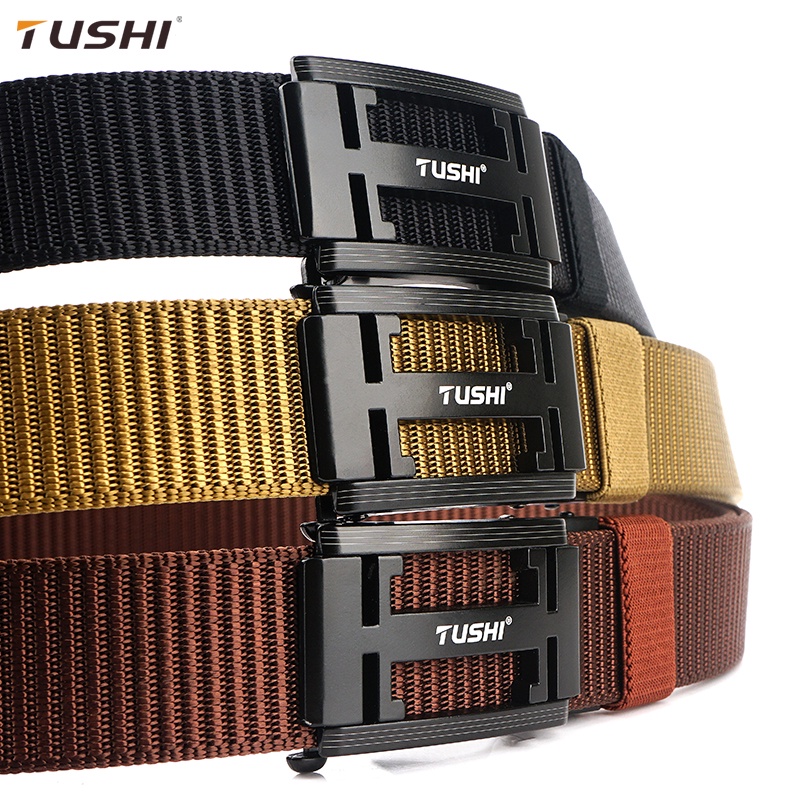 Dây Nịt Nam TuShi_Thắt Lưng Nam Vải Bố Siêu Bền_Khóa Cài Tự Động Bằng Hợp Kim Không Gỉ_Nam Tính, Mạnh Mẽ.