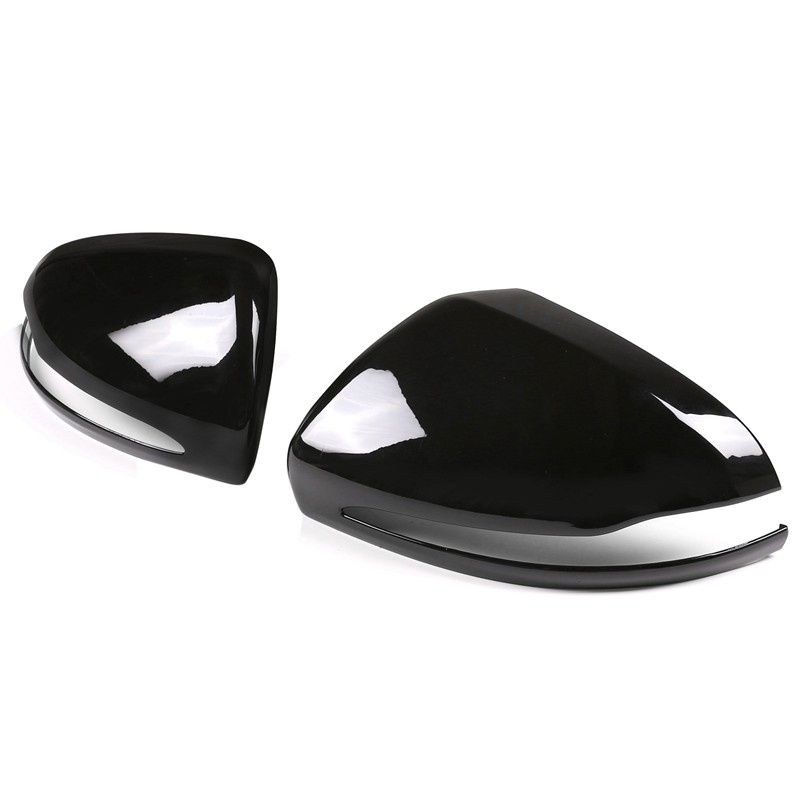 for Mercedes Benz B C E S GLB GLC Class W205 W213 W253 Glossy Black ABS Side Rear View Mirror Cover Trim