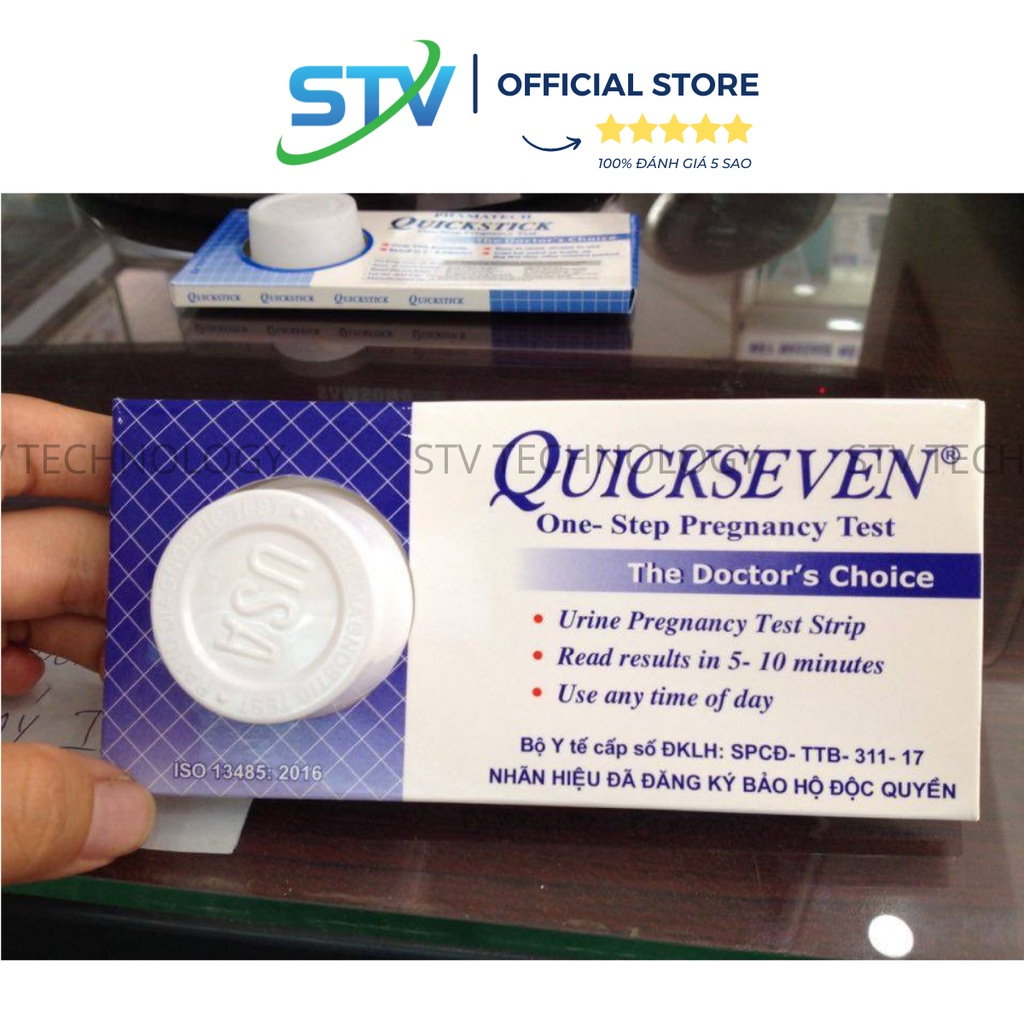 Que Thử Thai Nhanh Quickseven Tanaphar 2 Vạch Chính Xác, Test Thử Thai Hai Vạch Sớm Nhanh Hiệu Quả Tức Thì