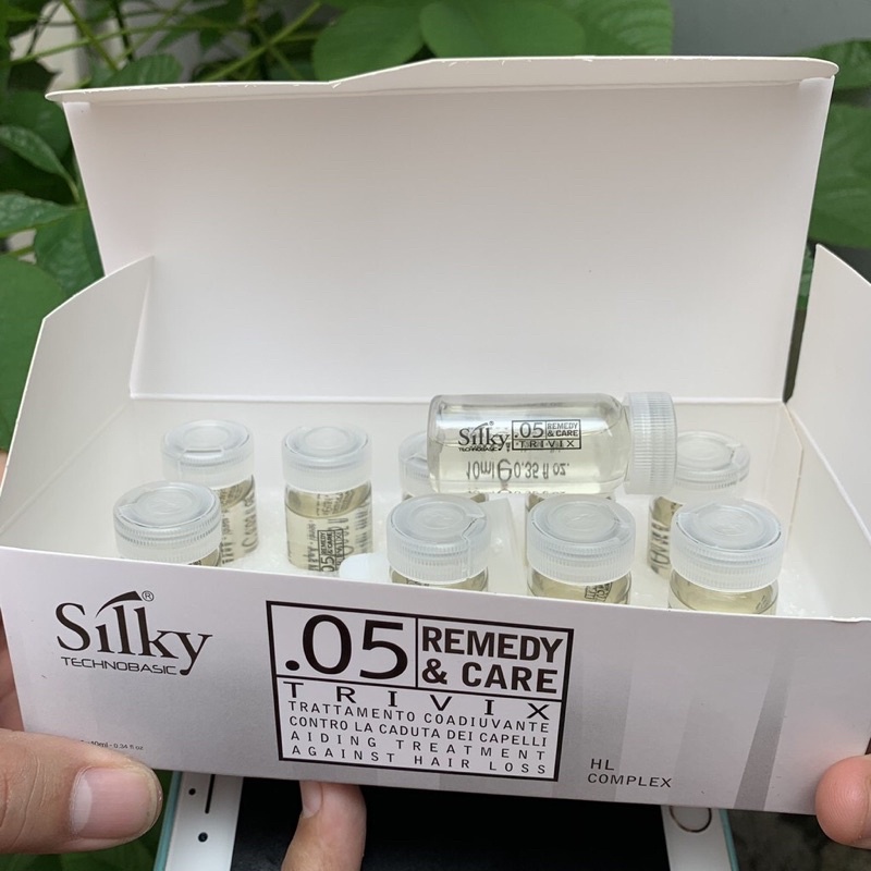 (MẪU MỚI )Tinh dầu chống rụng và hổ trợ mọc tóc Silky 05 Trivix Against Hair Loss 5 lọ x10 ml