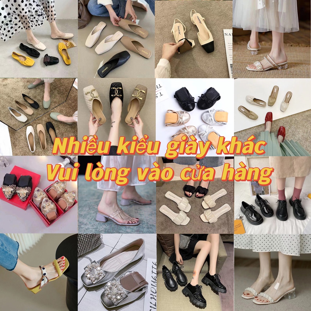 Dép Sandal Đế Mềm Mũi Vuông Thời Trang Dành Cho Nữ