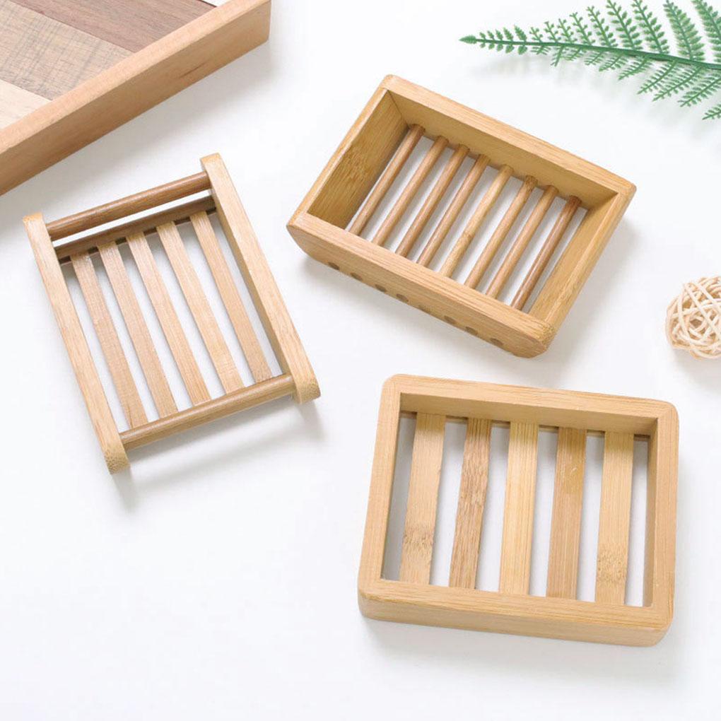 Khay Đựng Xà Phòng Bằng Gỗ Tre Chống Ẩm Đa Năng Tiện Dụng Cho Nhà Bếp