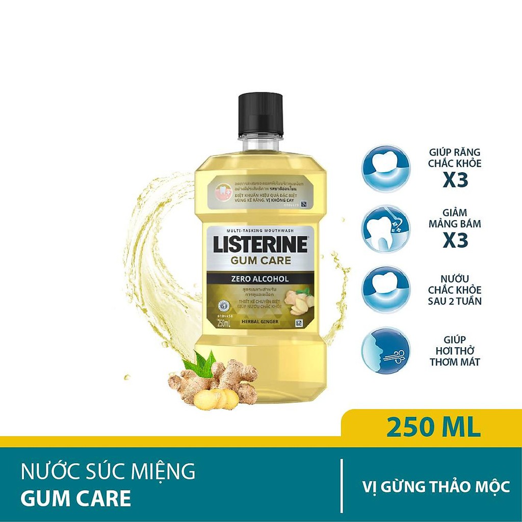 Nước súc miệng giữ hơi thở thơm mát Listerine 250ml