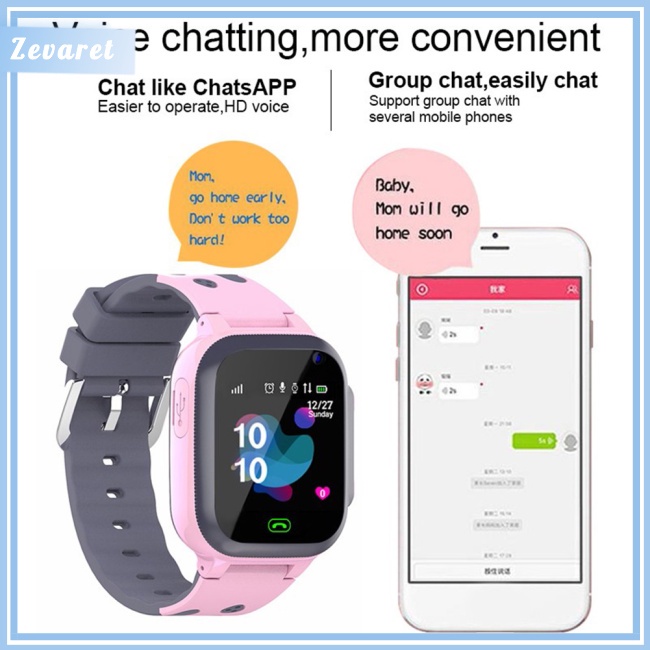 Đồng Hồ Thông Minh Zevaret S1 Chống Nước Màn Hình Cảm Ứng Có Đèn Cảm Ứng Cho Bé