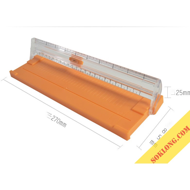 Bàn cắt giấy mini khổ A5 tiện lợi cắt tối đa giấy 400gsm VPP Tuệ Minh