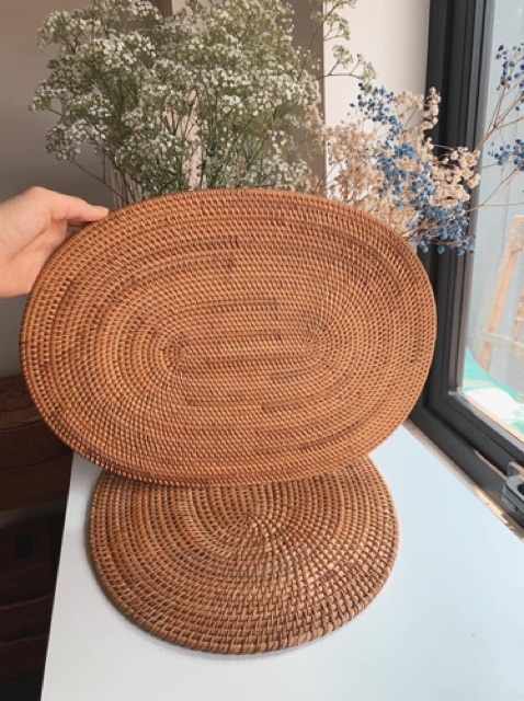 Đế lót mây oval