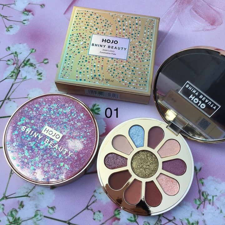 [HOT] Hộp phấn mắt 11 màu Hojo Skiny Beauty Eyeshadow Plate nắp nhũ sang chảnh