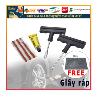 Bộ vá lốp xe máy không săm cao cấp dành cho xe máy,ô tô