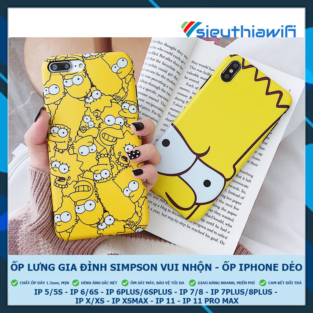 Ốp lưng iphone Nhà simpson trơn 5/5s/6/6plus/6s/6splus/7/7plus/8/8plus/x/xr/xs/11/12/pro/max/plus/promax - Awifi M2-2 | BigBuy360 - bigbuy360.vn