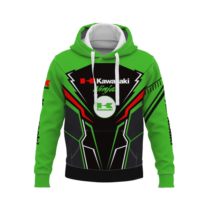 Áo Hoodie Chui Đầu Phong Cách Thể Thao 2022 Mẫu Kawasaki Ninja
