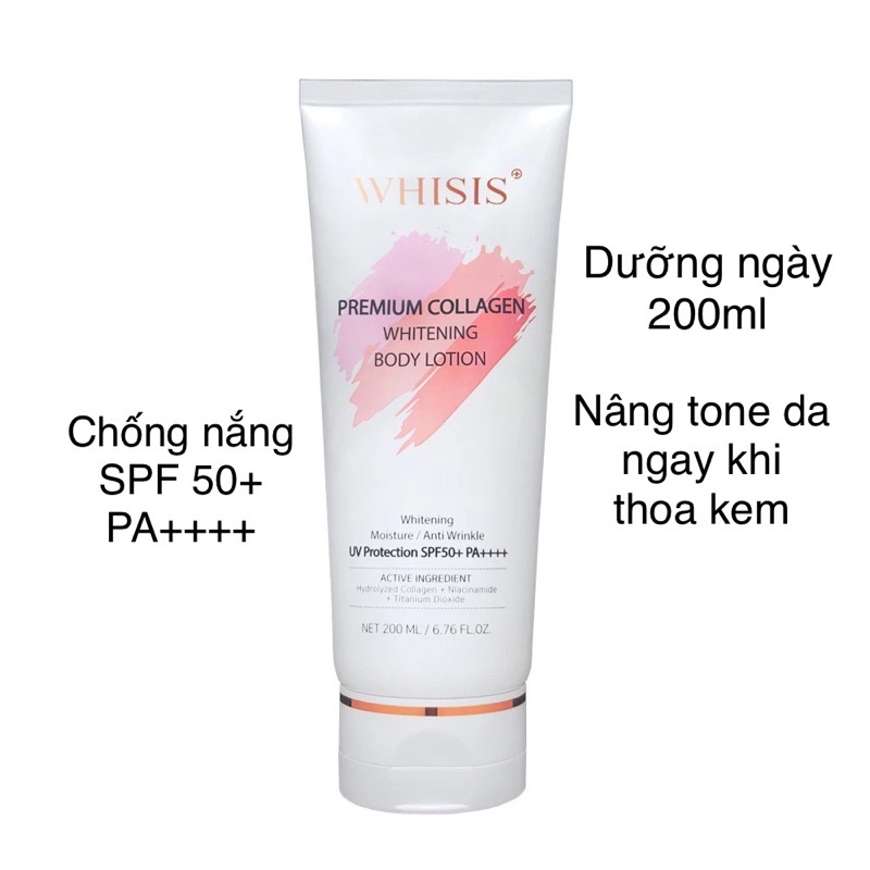 Combo Kem Trắng Da Toàn Thân Ngày Và Đêm Body Lotion Whisis & Benew