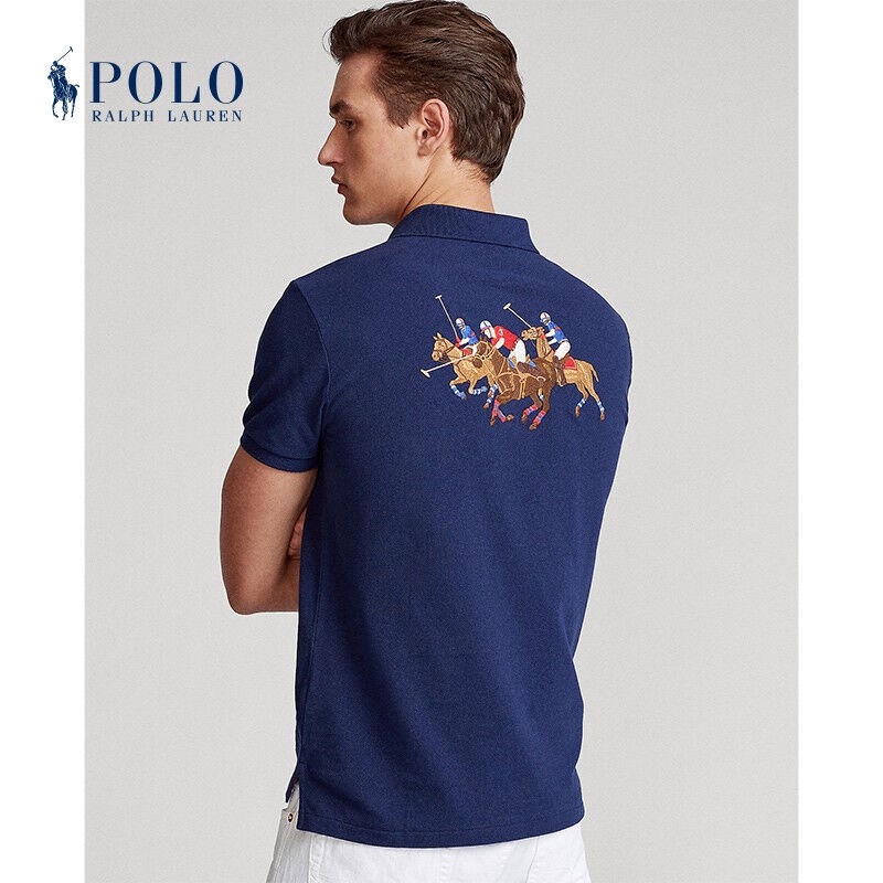 Áo Thun Polo Ralph Lauren Ngắn Tay Ôm Dáng Vừa Vặn Với Thiết Kế Thanh Lịch