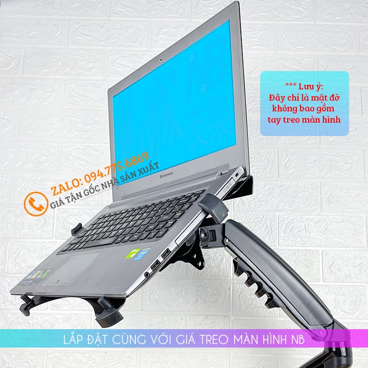 Giá Đỡ LOCTEK DA1 Kẹp LAPTOP / MÁY TÍNH BẢNG / MACBOOK / IPAD 10 - 17.3 INCH [ Lắp đặt cùng NB F80 - NB H100 ]