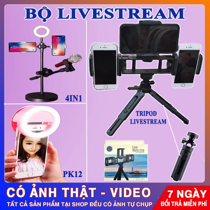 HOT | 3 MẪU ĐẶC BIỆT BỘ LIVESTREAM ĐA NĂNG HÀNG CHUẨN | Livestream Nhiều Hơn - Video Triệu Like | Lỗi 1 Đổi 1 - 25000