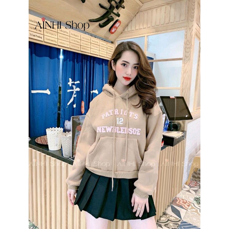 Áo Hoodie Nữ ❤️FREESHIP❤️ Áo Khoác Hoodie (Patriots Newbledsoe) Vải Nỉ Nhiều Màu - Áo Hoodie Free Size Dưới 55kg | BigBuy360 - bigbuy360.vn