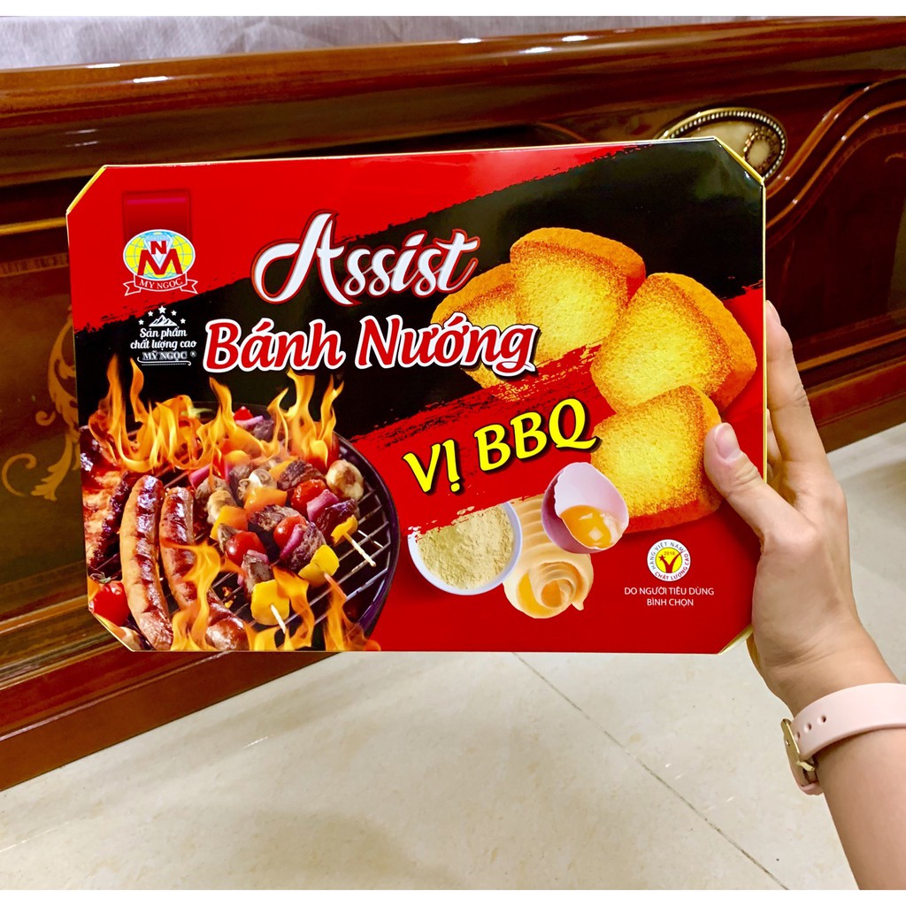 Assist _ 260g Bánh nướng VỊ BBQ phô mai, Đảm bảo tiêu chuẩn theo quy định của Ban Quản Lý Vệ Sinh An Toàn Thực Phẩm HCM