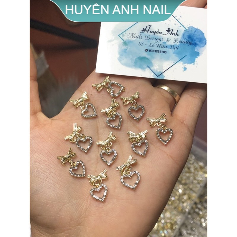 Charm nơ trái tim SHOP NAIL HUYỀN ANH