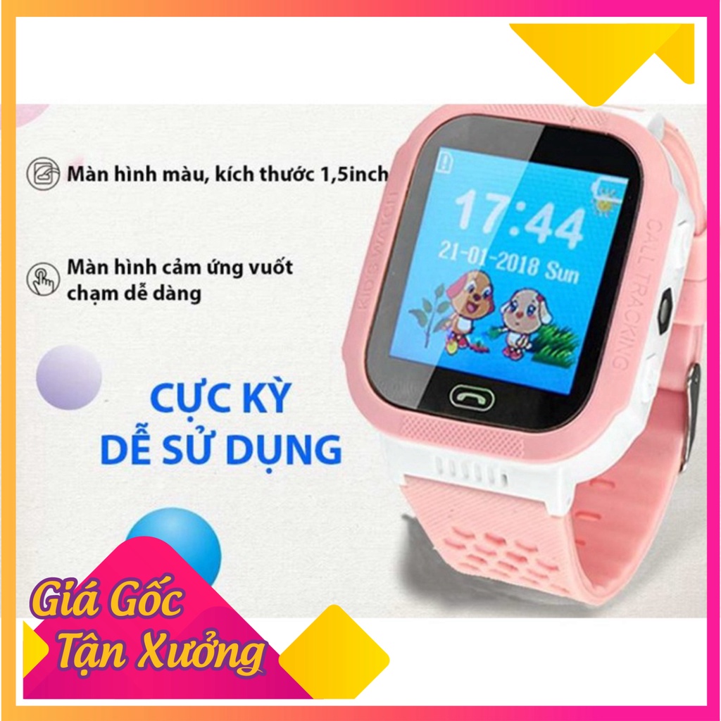 Big sale Đồng hồ định vị cảm ứng Y7 dùng sim, hỗ trợ nghe gọi, xác định vị trí bé, thiết kế thời trang cá tính
