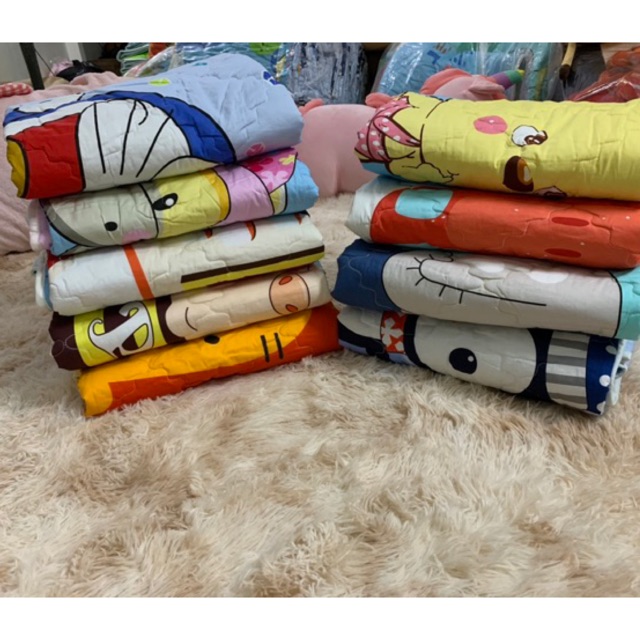 Chăn Hè Thu Cotton 100% Cho Bé 1m2x1m6