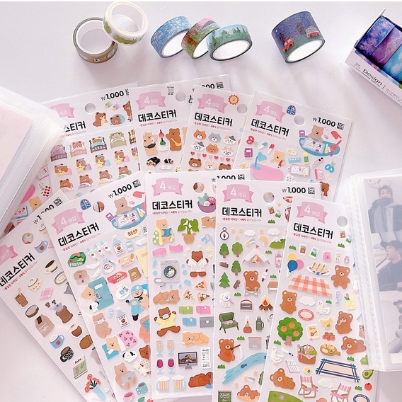 Stickers Daiso Hàn  | Tiny Strawee