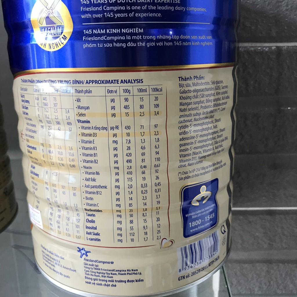 Sữa Frisolac Gold số 3 (1,5 kg) date 07/2022
