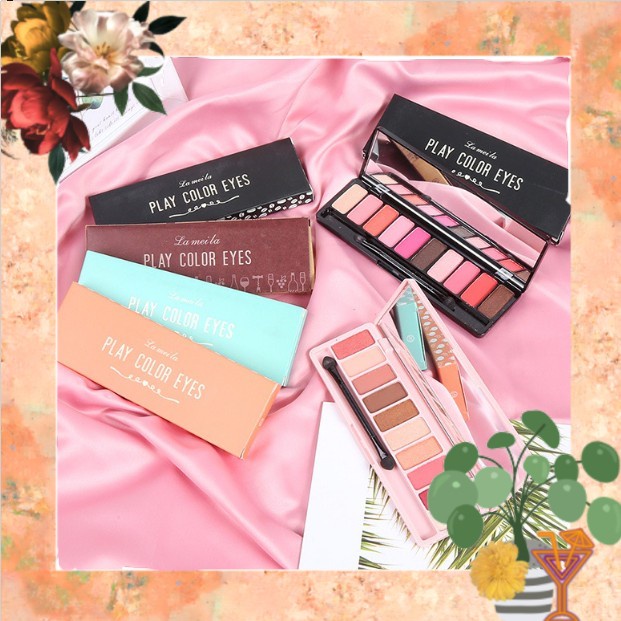 PHẤN MẮT PLAYCOLOR LAMEILA TÔNG NÂU VÀ TÔNG HÀN QUỐC DỂ THƯƠNG LÂU TRÔI GIÁ RẺ ƯU ĐÃI