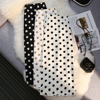 Chân Váy Chiffon Chữ A Lưng Cao Họa Tiết Chấm Bi Thời Trang Mùa Hè Mới 2021