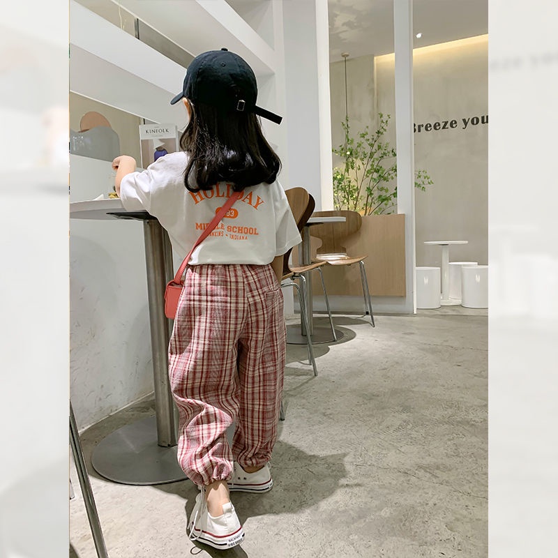 [Babycat Hàng Có Sẵn Quần Dài Nhỏ Nhắn Phong Cách Nhật Hàn Nhật Bản Hàn Quốc Thời Trang Mùa Hè Hàng Mới Dành Cho Bé Gái