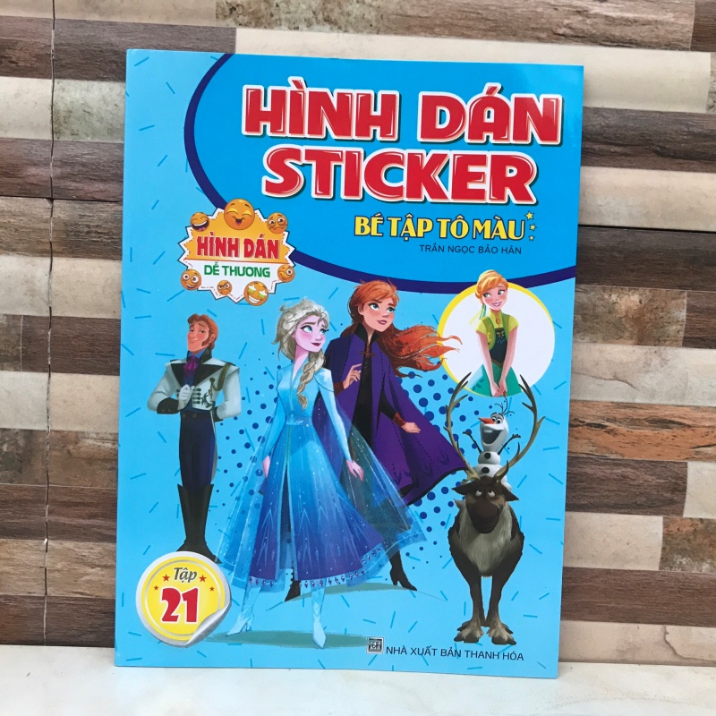 HÌNH DÁN STICKER -bé tập tô màu