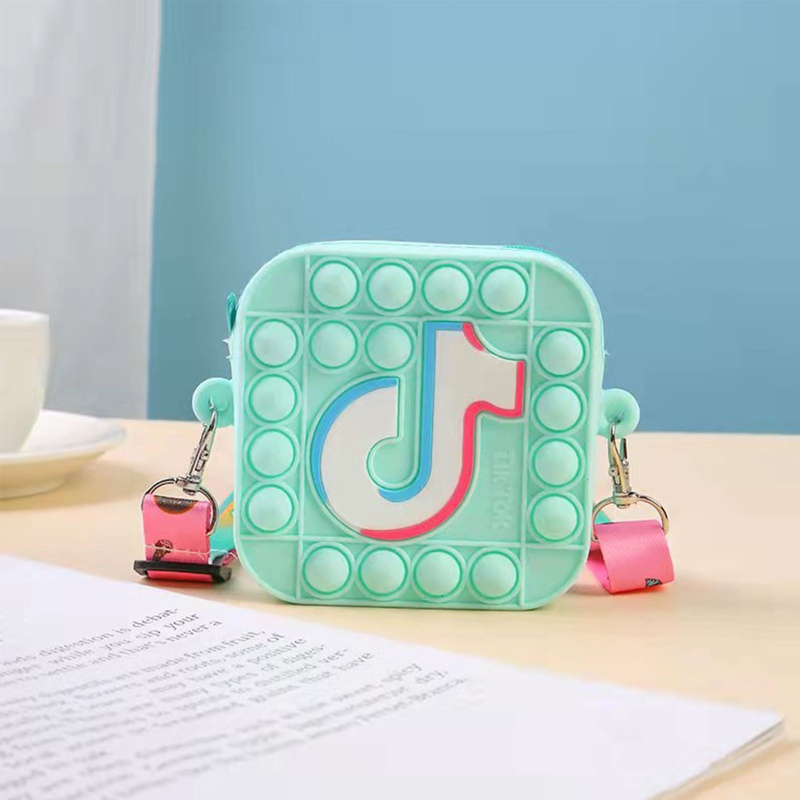 Túi Đeo Vai Bằng Silicone Giảm Căng Thẳng Dành Cho Trẻ Em