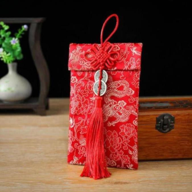 BAO LÌ XÌ TẾT 2023 VẢI GẤM CAO CẤP - ĐÔNG XU - LOẠI 1