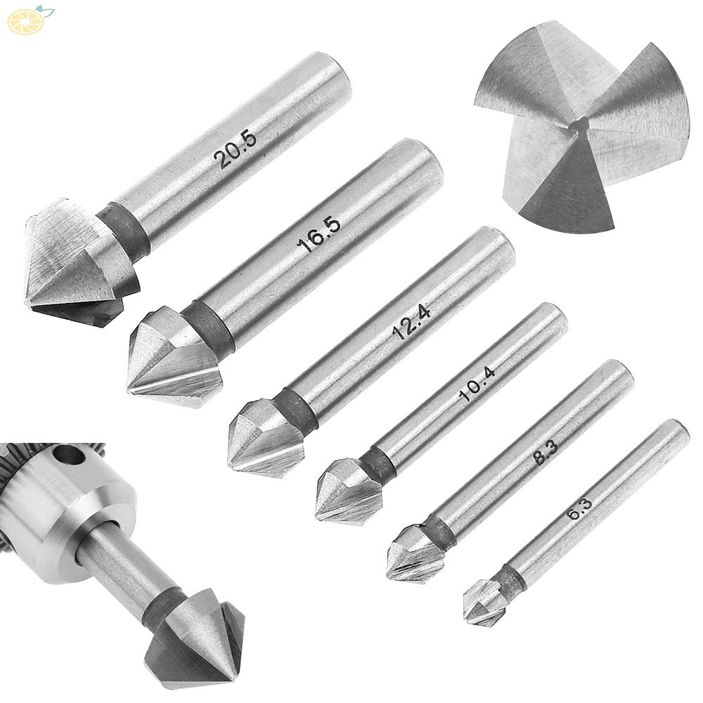 Set 6 mũi khoan bằng chất liệu thép gió CNC dành cho máy phay / máy cắt chuyên dụng